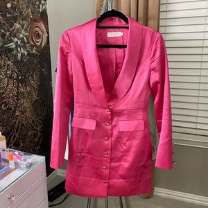 Meshki Pink Double Breasted Blazer Dress